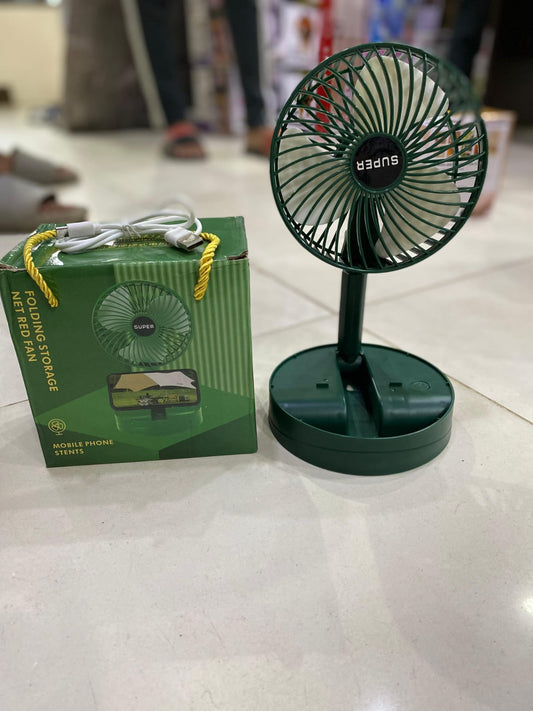 Mini Portable USB Rechargeable Fan - Compact Design and Adjustable Wind Speed